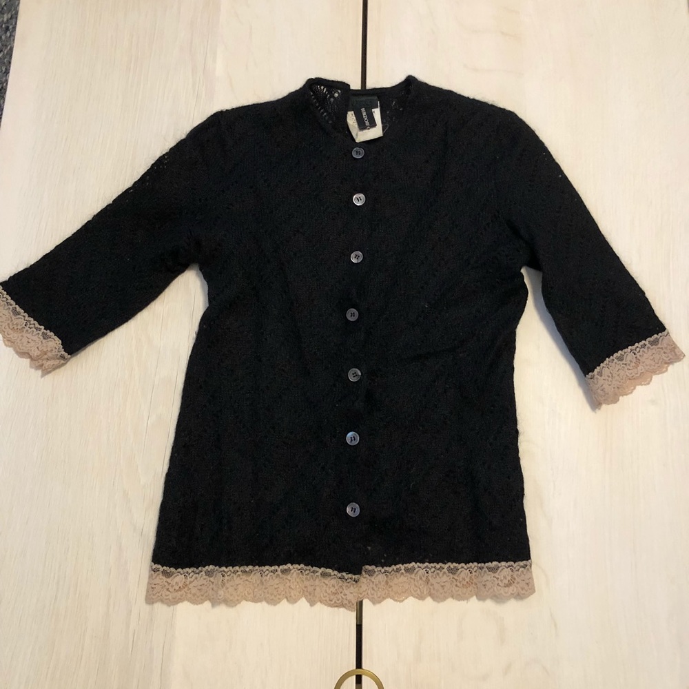 Dolce & Gabbana Black Lace Cardigan